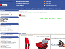 Tablet Screenshot of motoculture-jean.fr